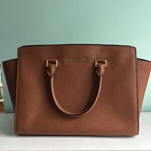 Michael Kors Tan Leather Satchel